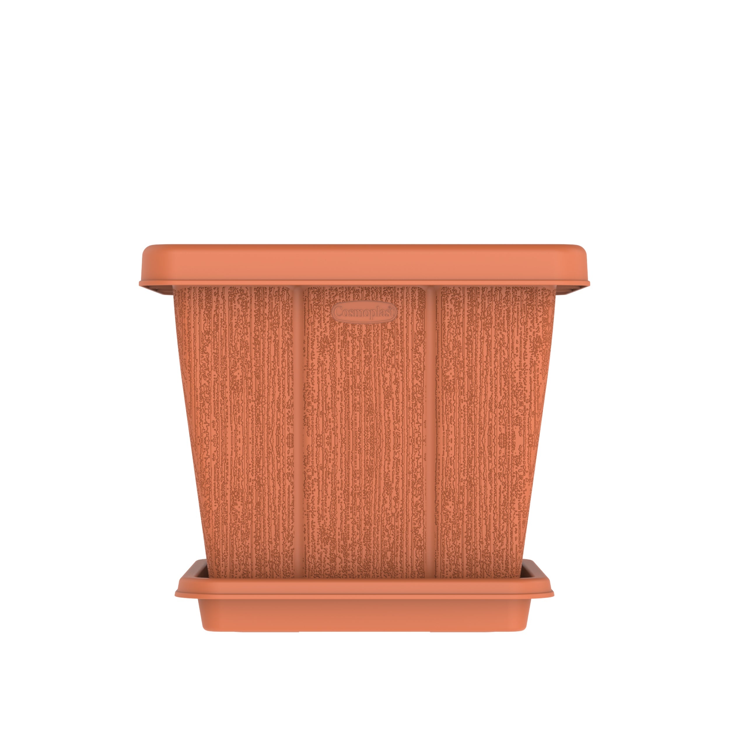20L Cedargrain Square Planter with Tray