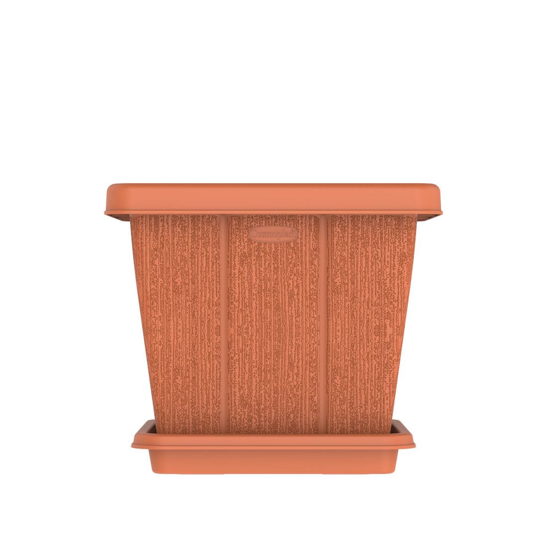 20L Cedargrain Square Planter with Tray