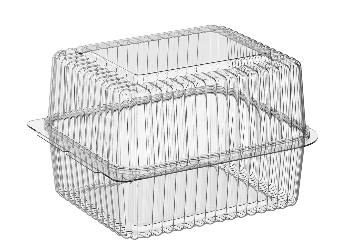 71 oz Carton of 125 Hinged Dome Plastic Containers