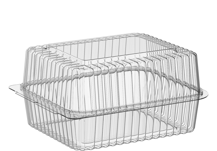 44 oz Carton of 125 Hinged Dome Plastic Containers