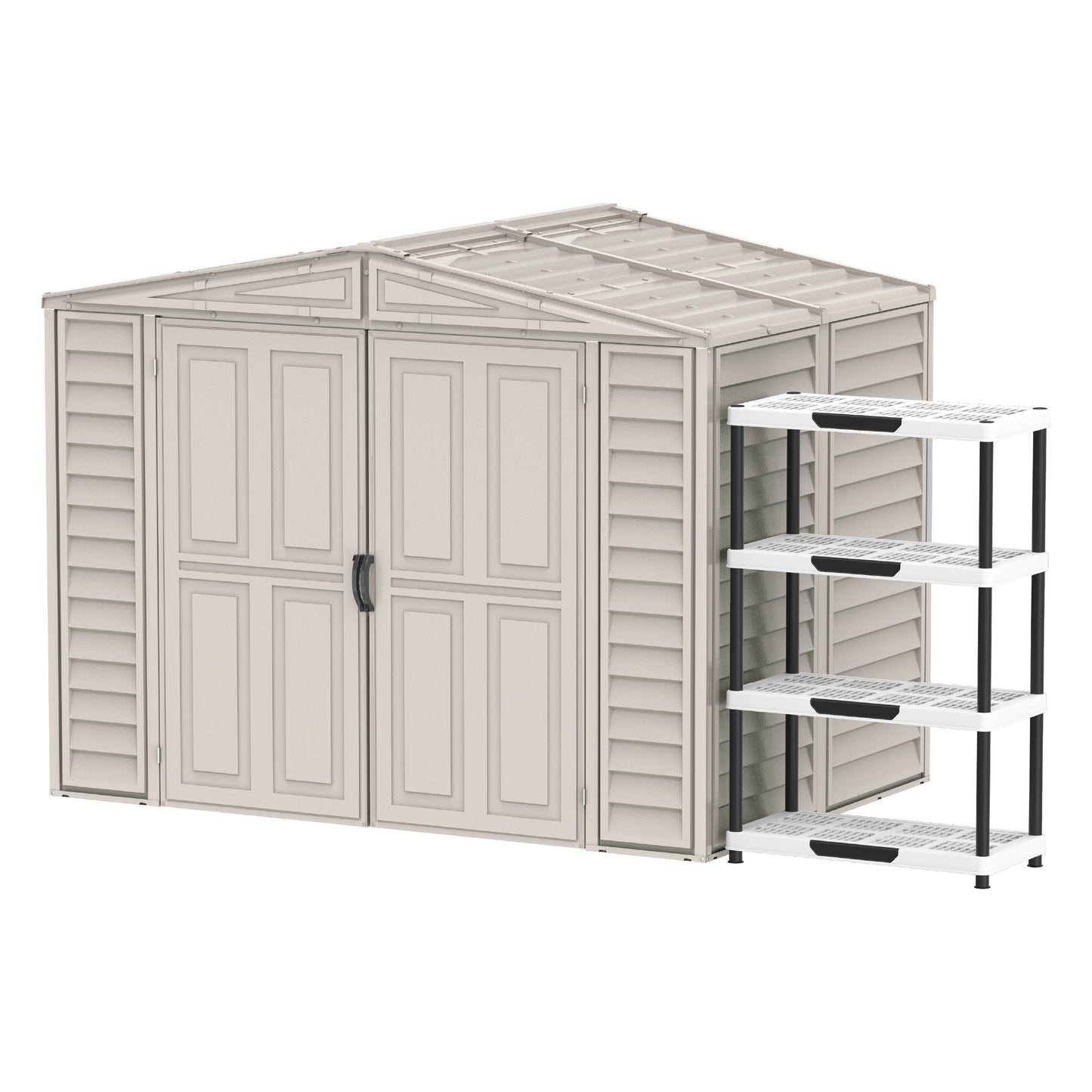 Walk-in Garden & Outdoor Storage Shed 8x5.5ft- Cosmoplast KSA