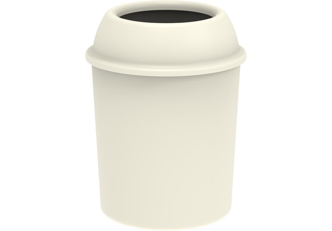 Plastic Round Dust Bin 10L- Cosmoplast Saudi Arabia