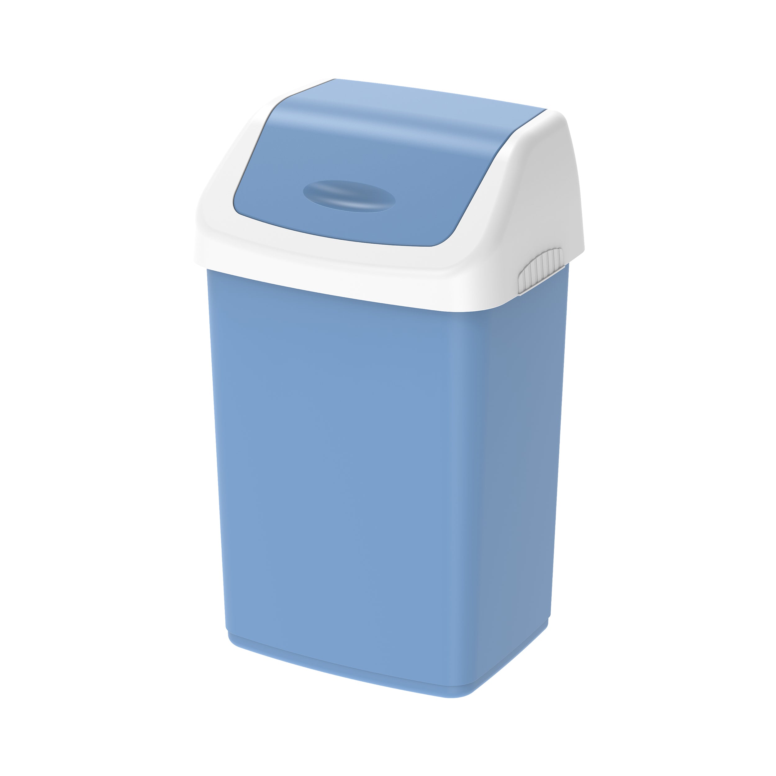 46L Flip-top Waste Bin with Swing Lid