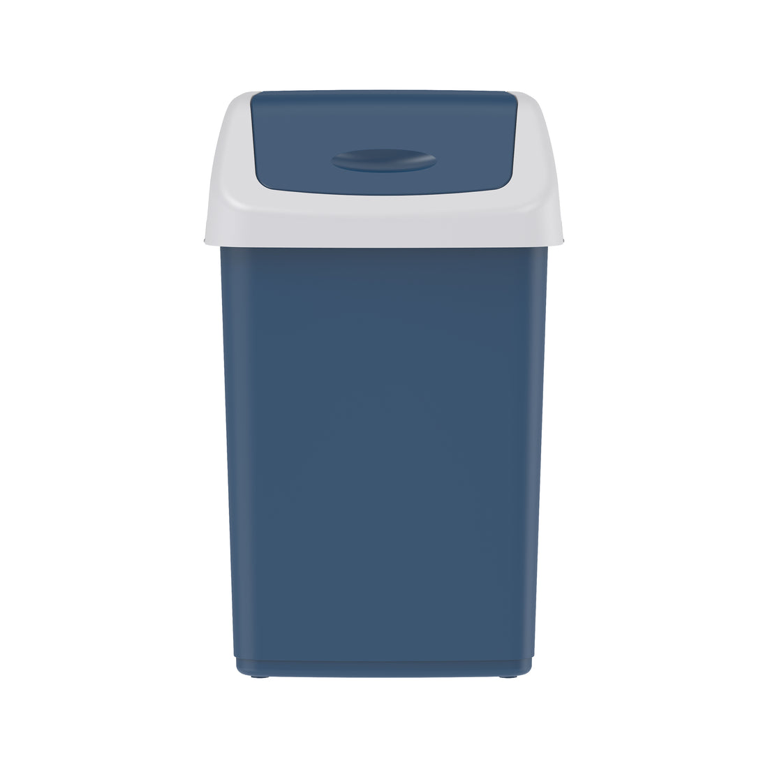 46L Flip-top Waste Bin with Swing Lid