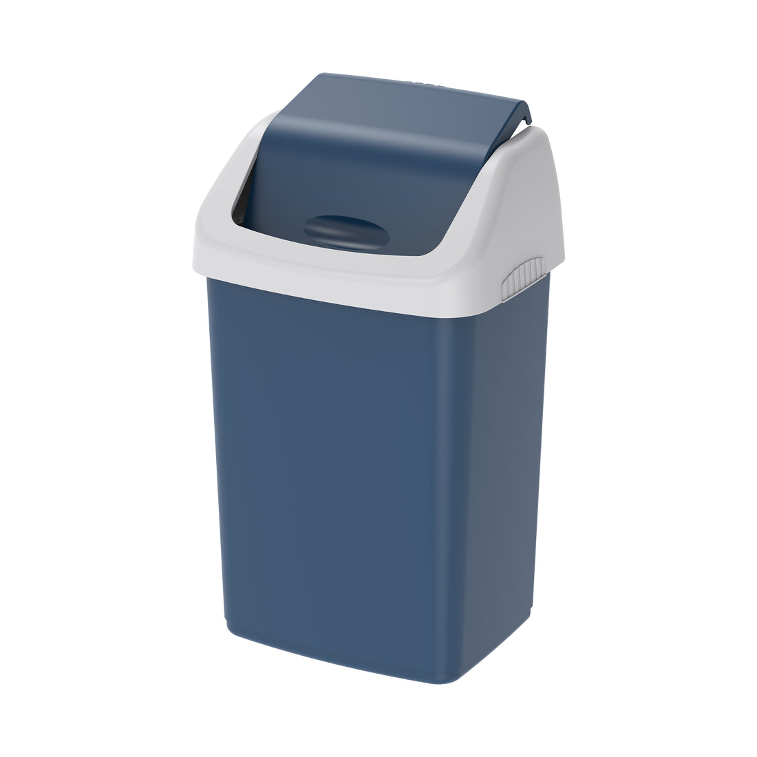 46L Flip-top Waste Bin with Swing Lid