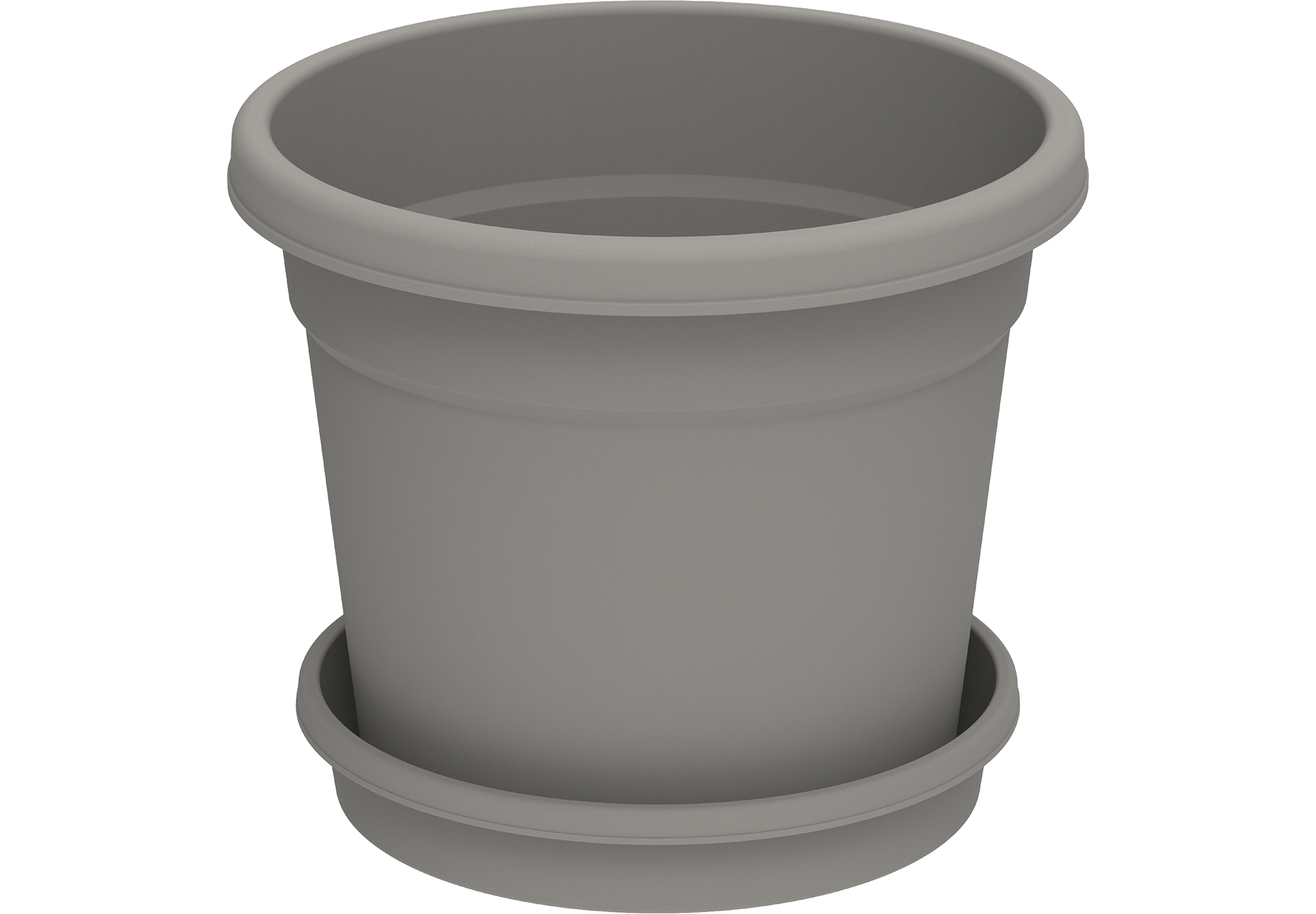 14" Round Flowerpot with Tray 14 " جولة وعاء الزهور مع صينية