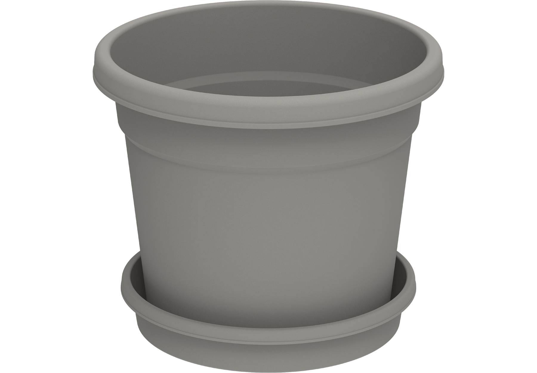 8" Round Flowerpot with Tray