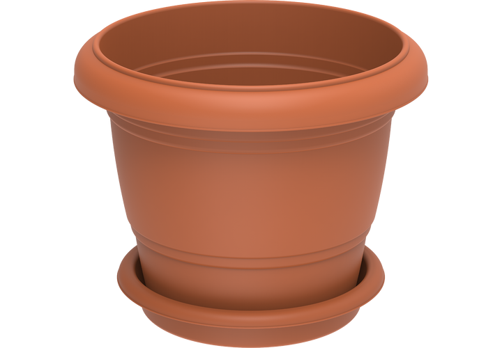 24" Round Flowerpot with Tray