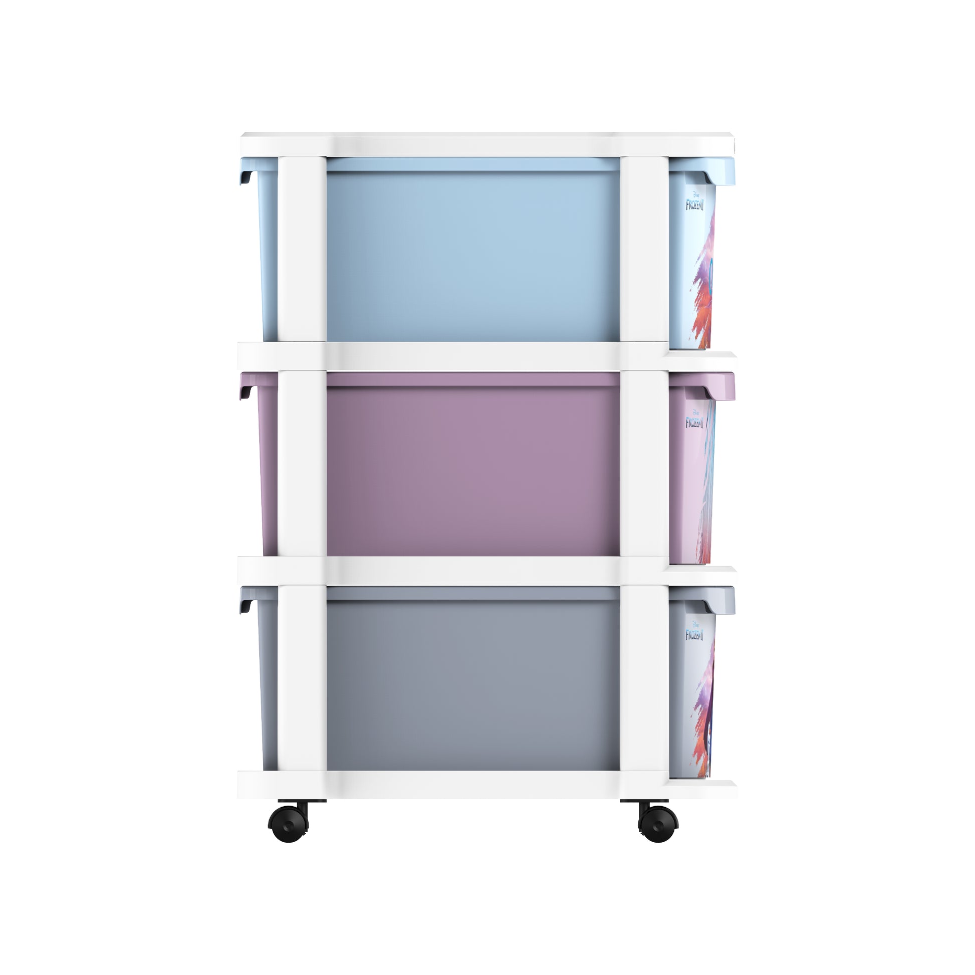 Cosmoplast Disney Frozen Multipurpose Storage Cabinet 3 with Wheels