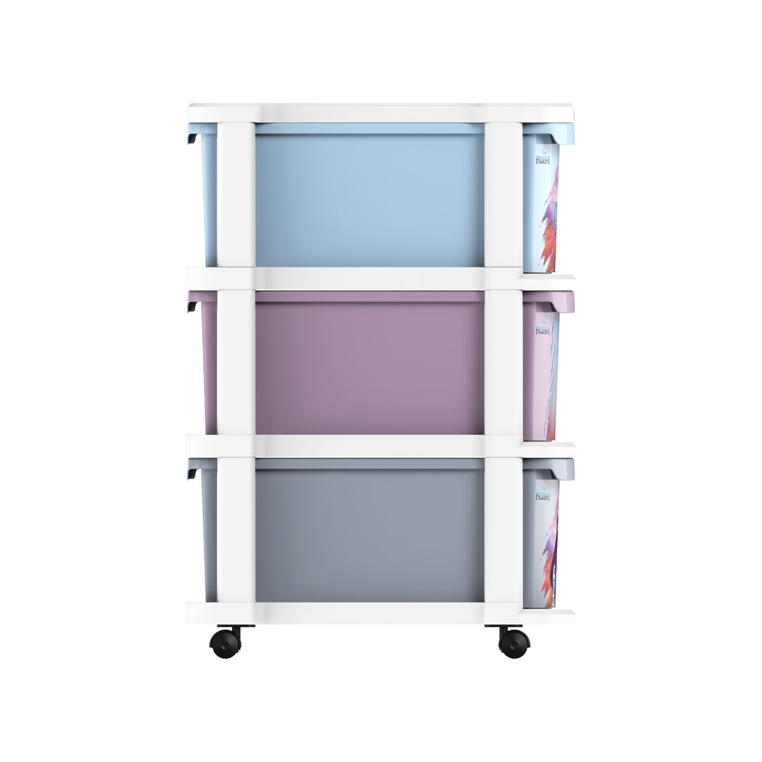 Cosmoplast Disney Frozen Multipurpose Storage Cabinet 3 with Wheels