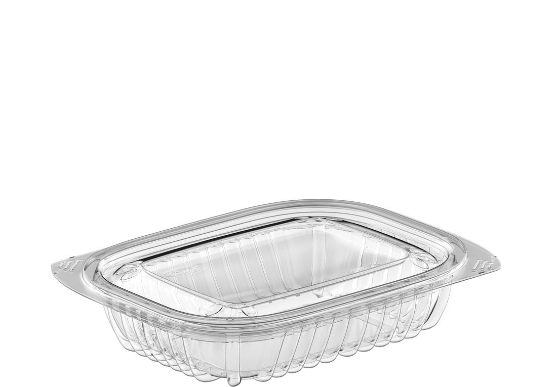 8 oz Carton of 250 Clear General Purpose Containers with Lids