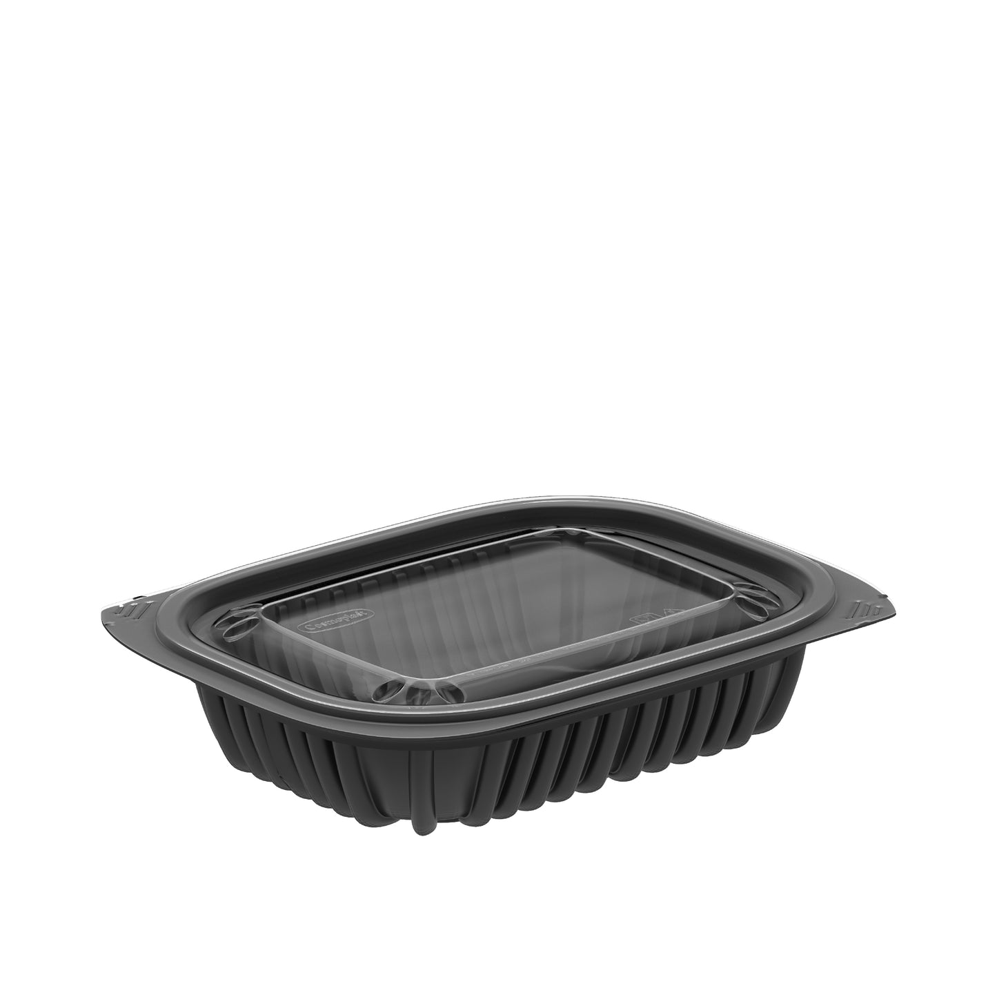 24 oz Carton of 250 Black General Purpose Containers with Lids