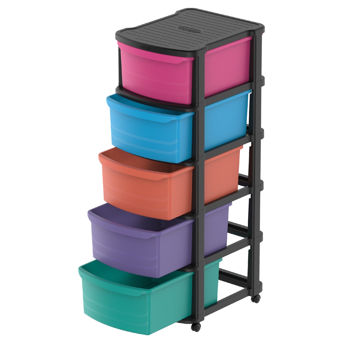 5 Tiers Multipurpose Storage Cabinet with Wheels
