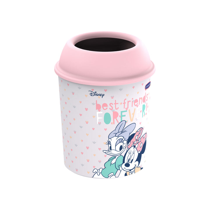 Cosmoplast Disney Mickey & Friends Girls Plastic Round Dust Bin 5 Liters
