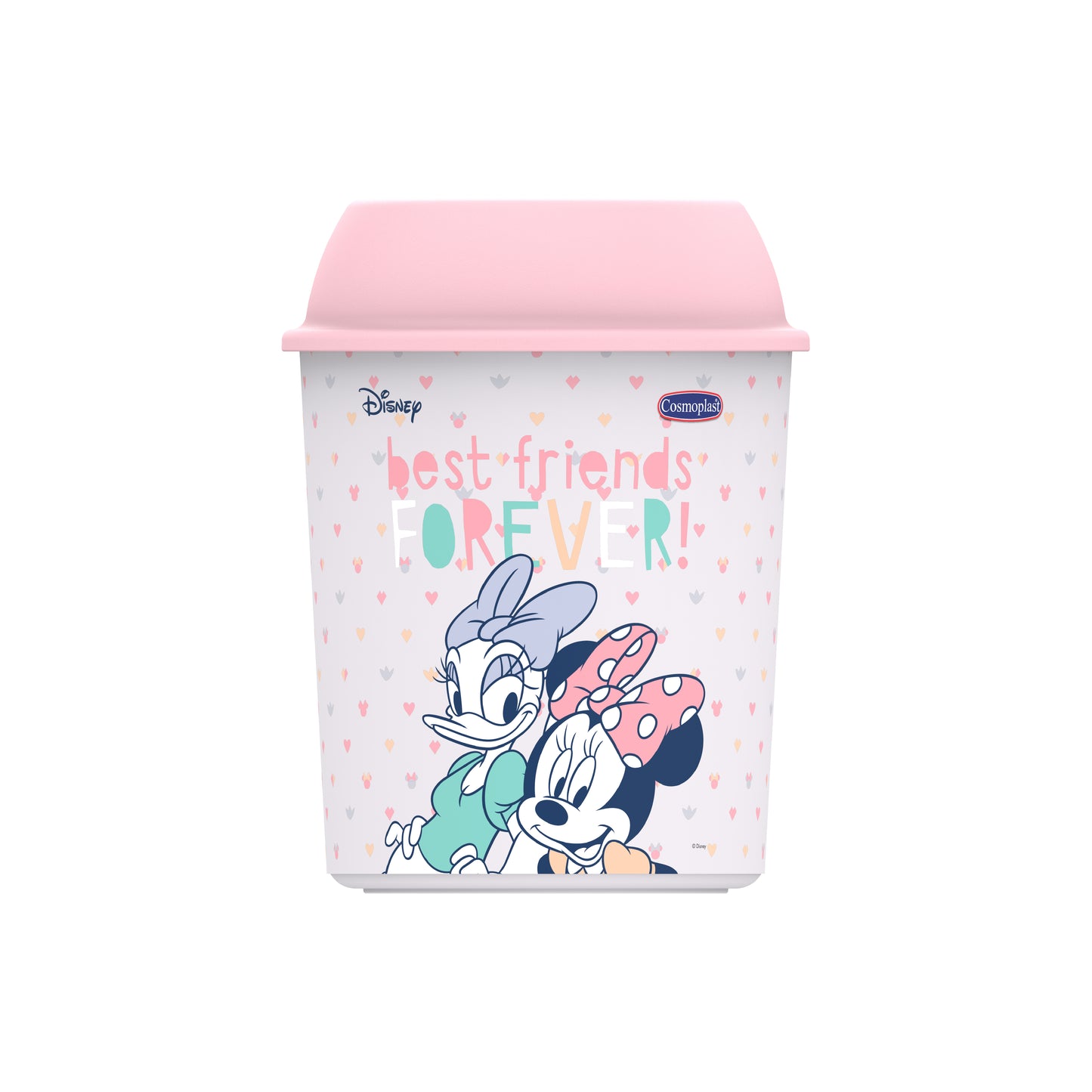 Cosmoplast Disney Mickey & Friends Girls Plastic Round Dust Bin 5 Liters