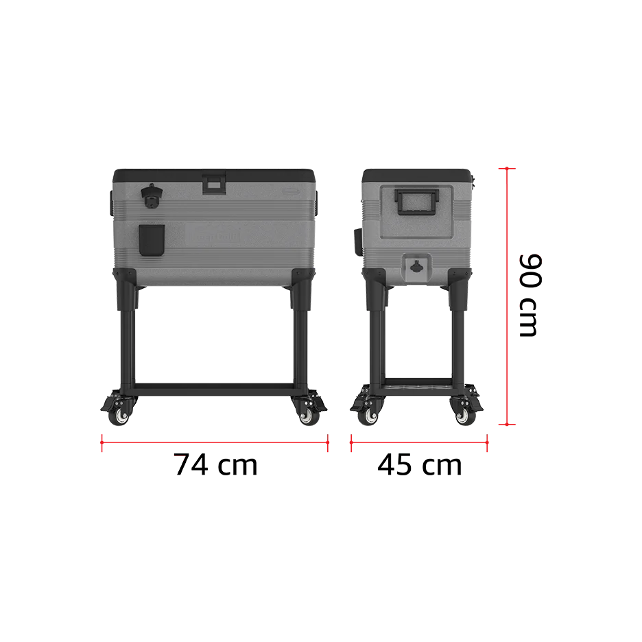 KeepCold  Icebox Cart with Wheels