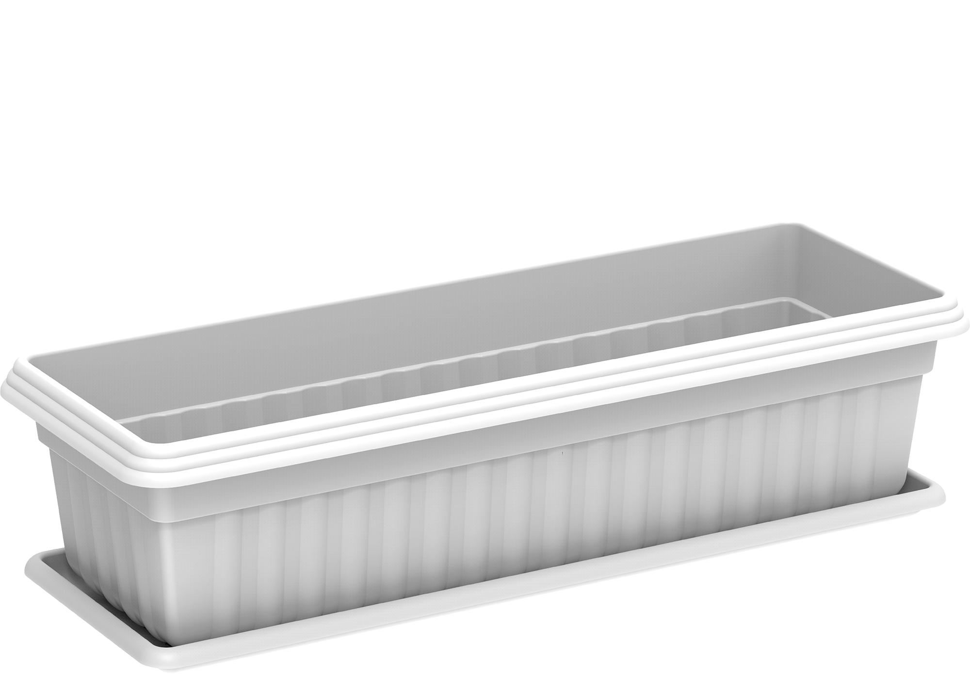 19" Small Exotica Planter with Tray