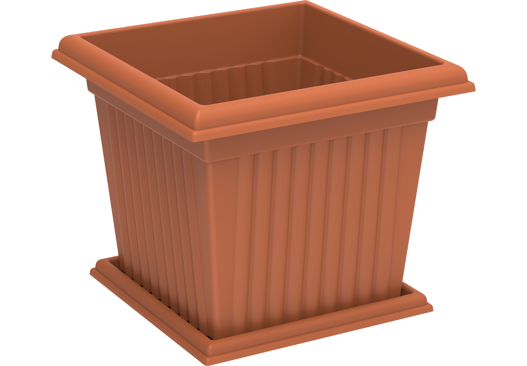 20L Square Planter with Tray