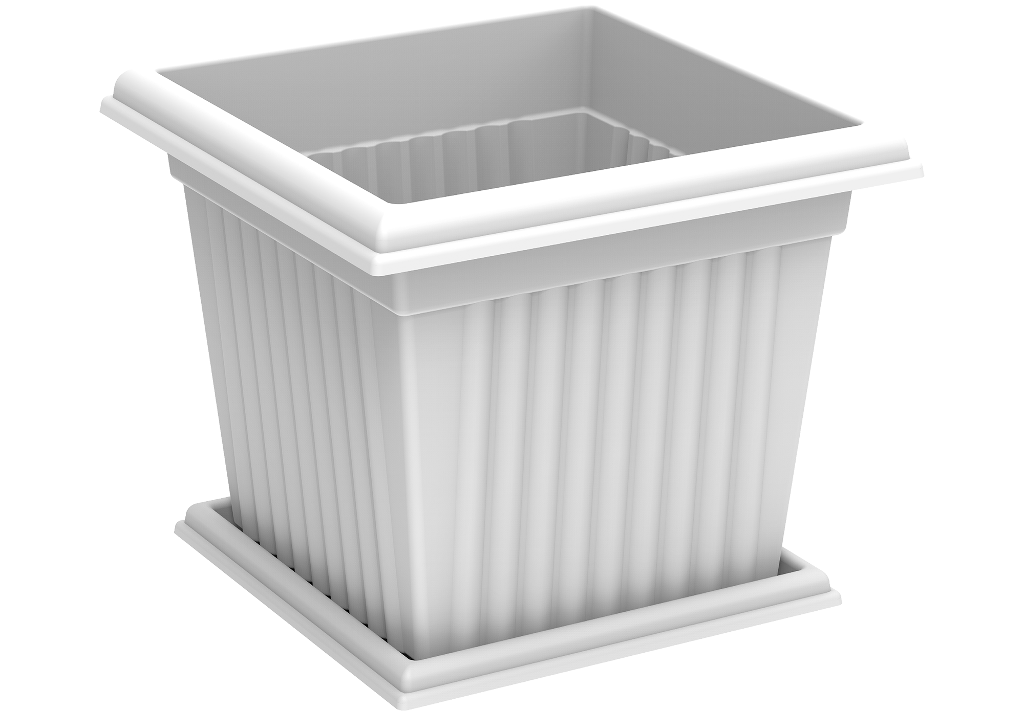 30L Square Planter with Tray