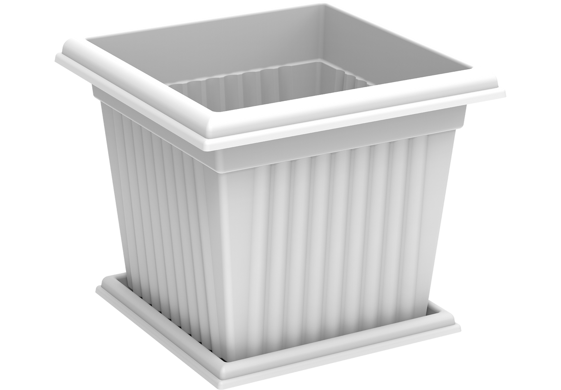 30L Square Planter with Tray