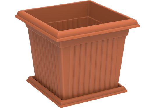 45L Square Planter with Tray
