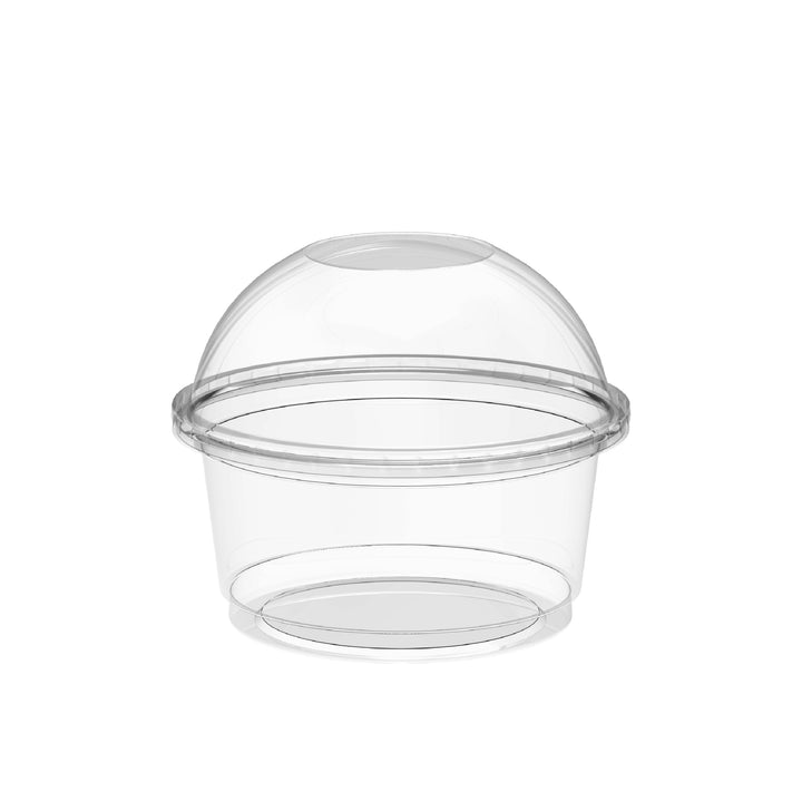 200 ml Carton of 1000 Dessert Scoop Cup Containers with Dome Lids