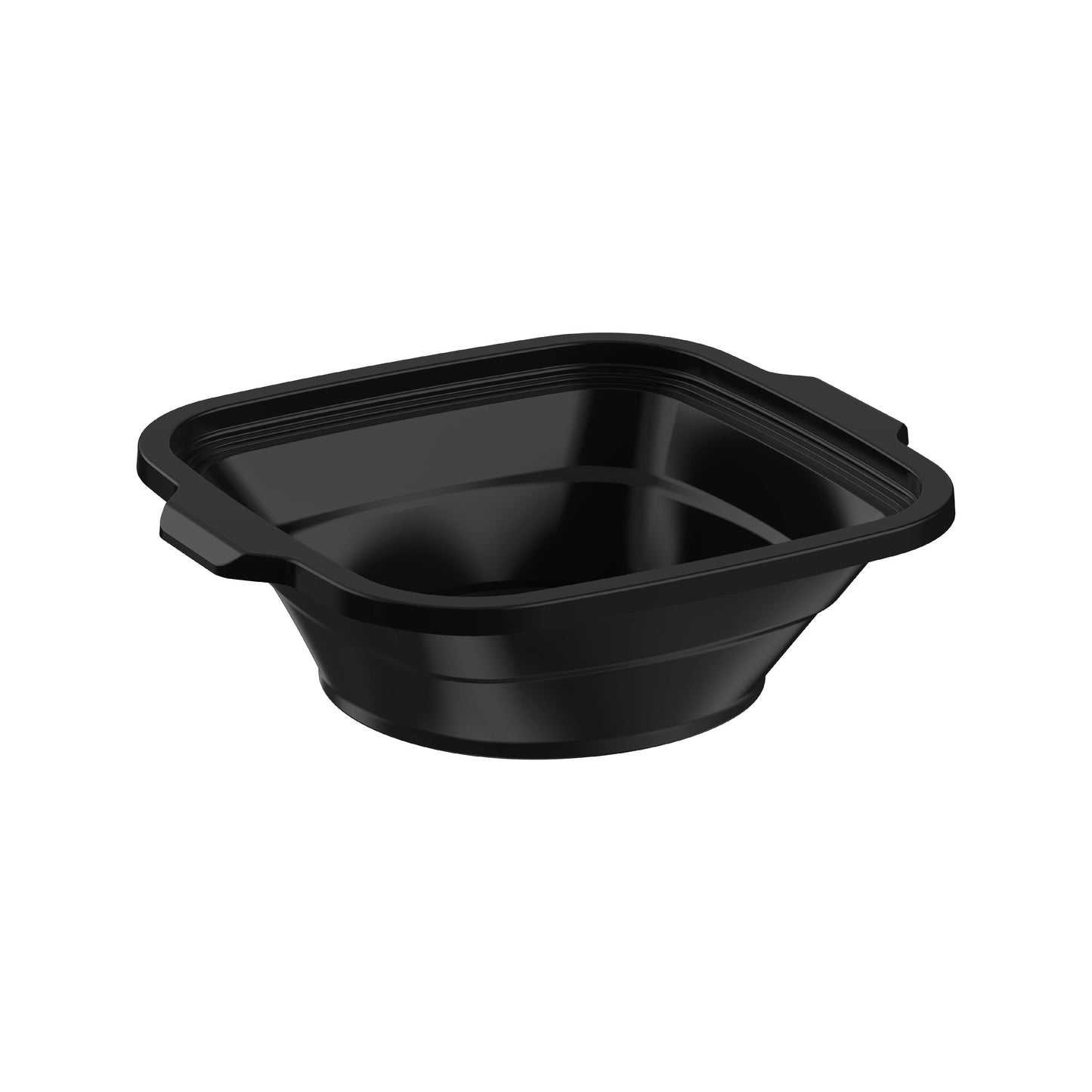 24 oz Carton of 250 Square Microwave Bowls with Clear Lids