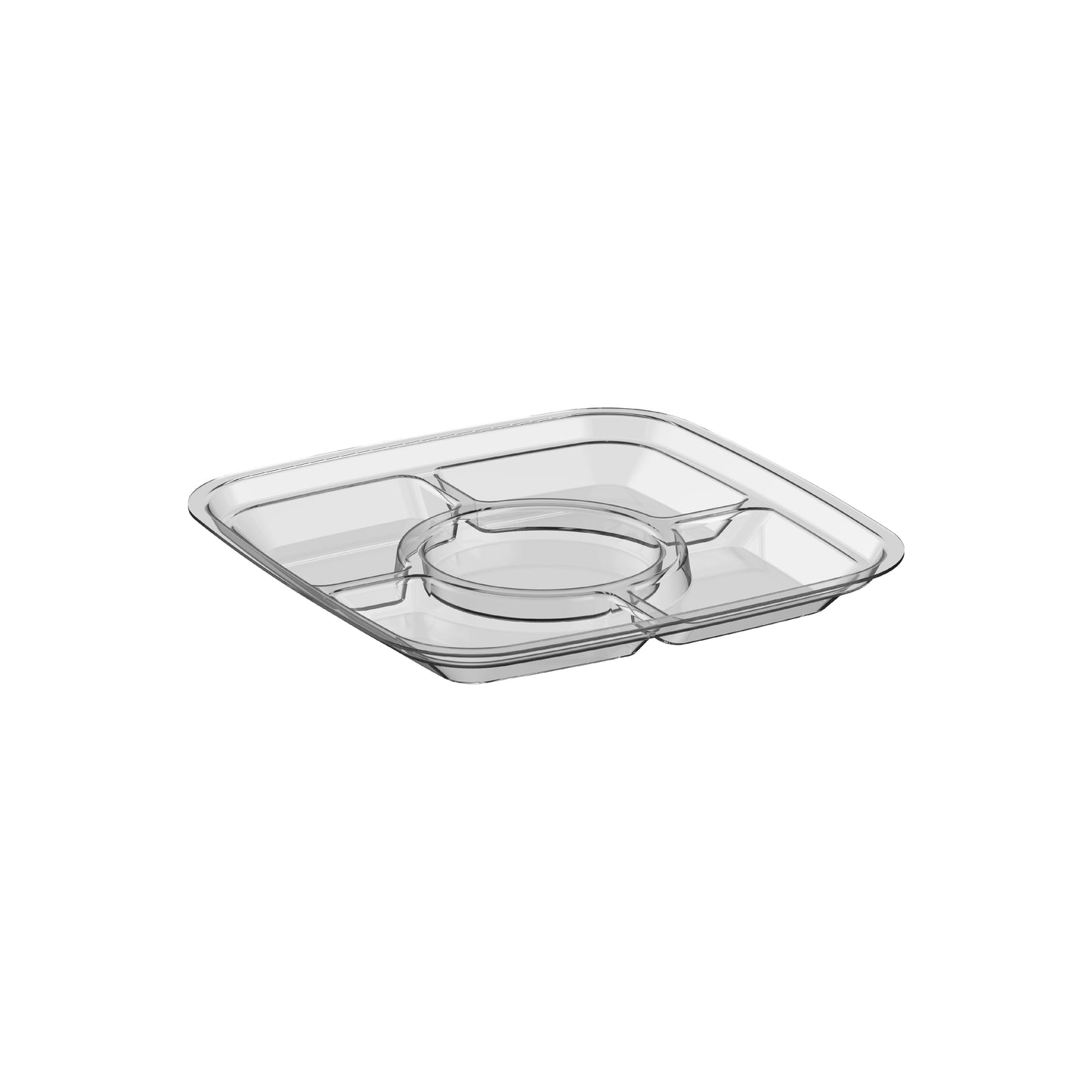 24 oz Carton of 250 Square Microwave Bowls with Clear Lids