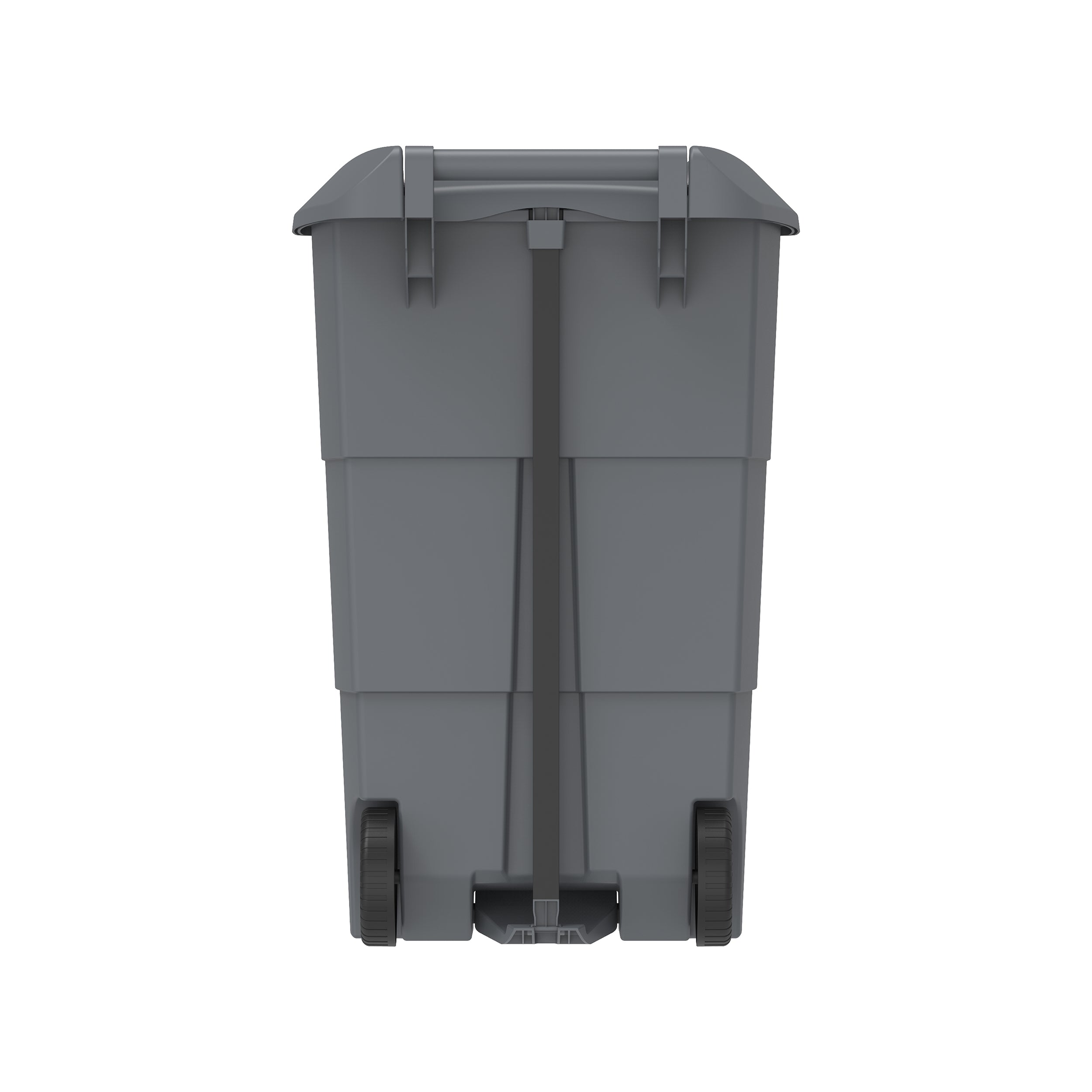  100L Step on Waste Bin with Pedal & Wheels- Cosmoplast KSA