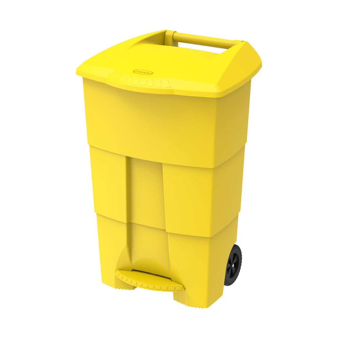 100L Step-on Waste Bin with Pedal & Wheels