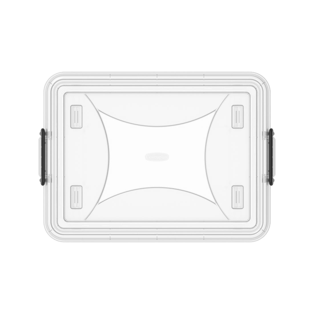 22L Clear Plastic Storage Boxes with Wheels & Lockable Lid