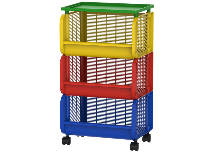 3 Tiers Storage Cart with Wheels