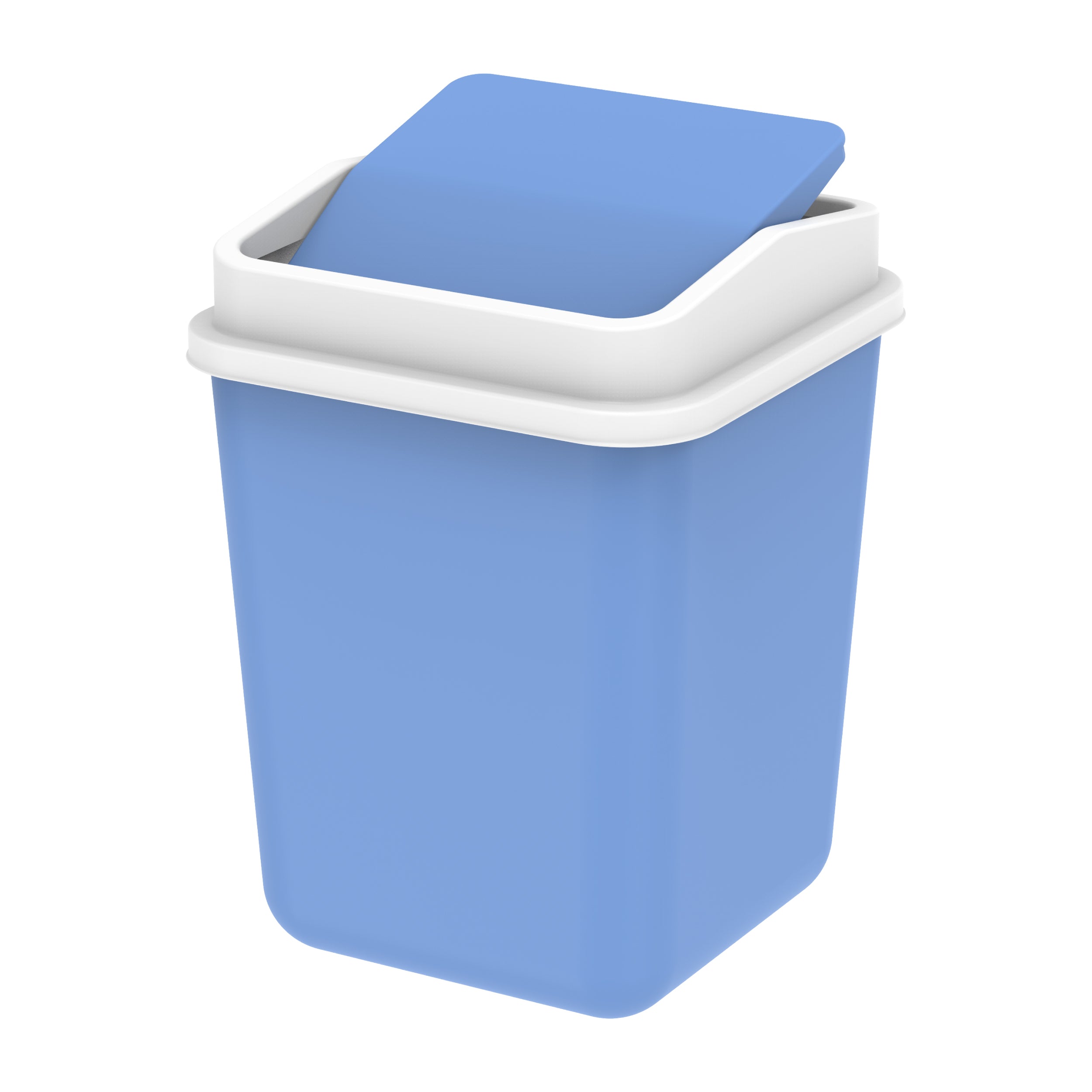 Swivel Plastic Waste Bin 15L