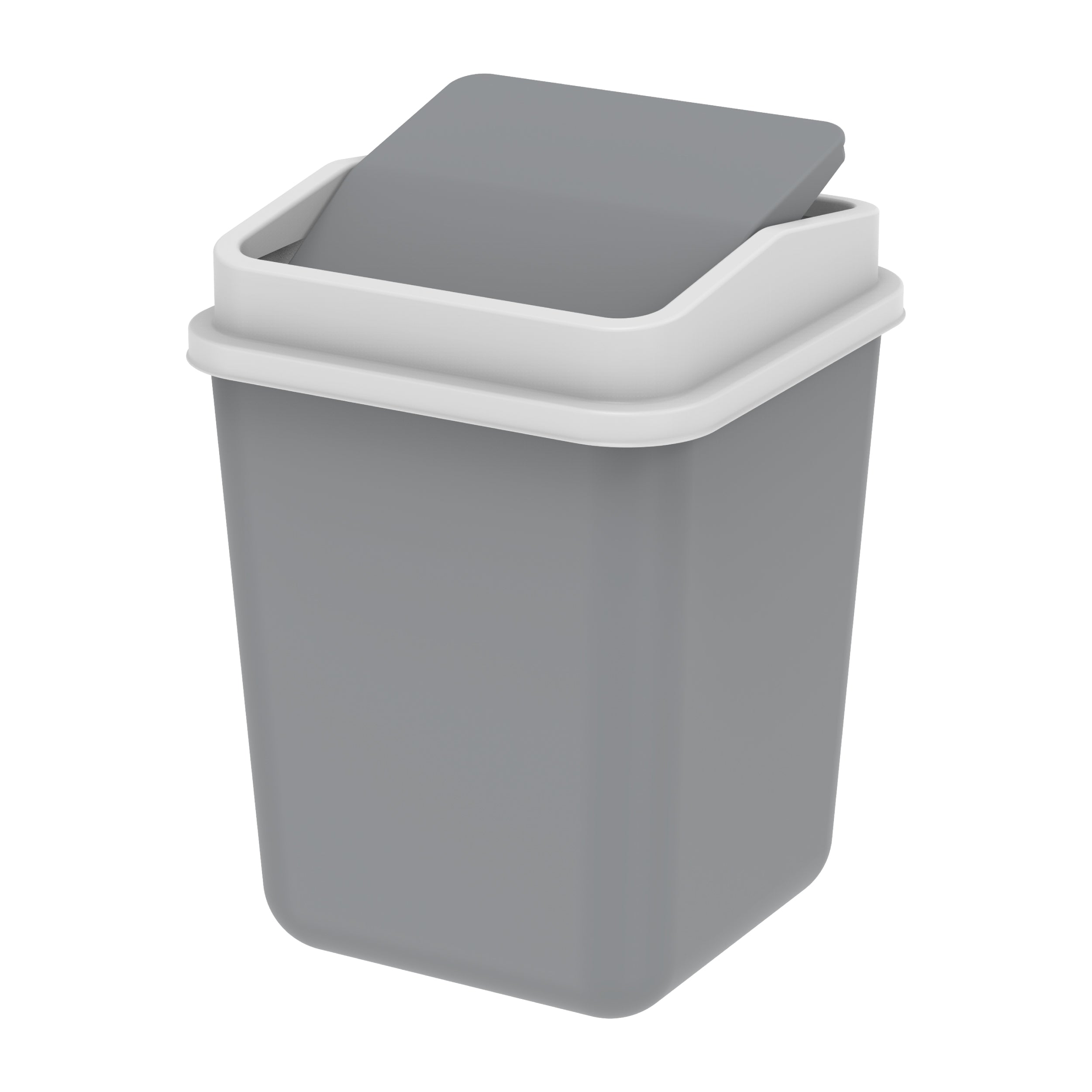 Swivel Plastic Waste Bin 15L