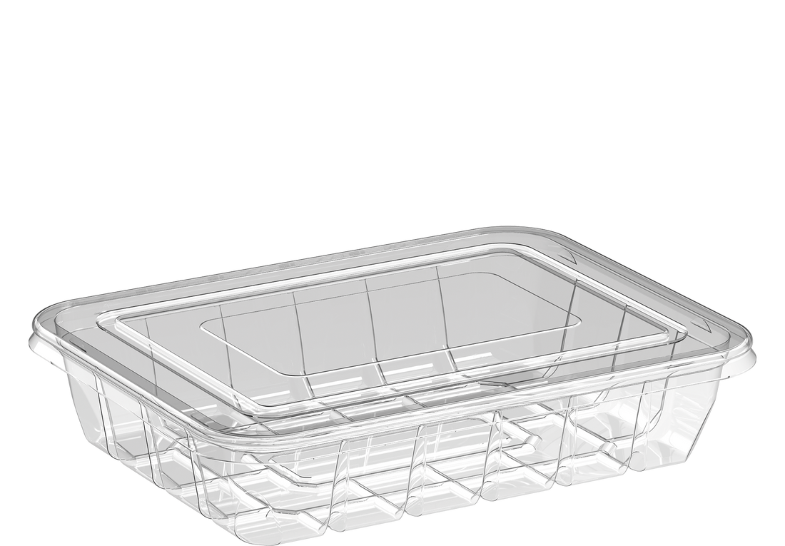 Clear Plastic Containers 1000 ml- Cosmoplast KSA