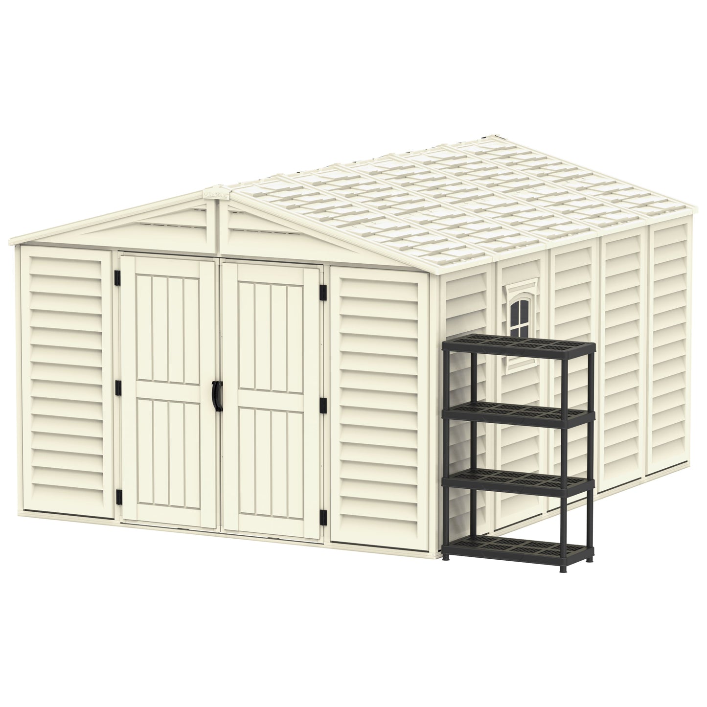 Garden Storage Shed with FREE Shelving Rack