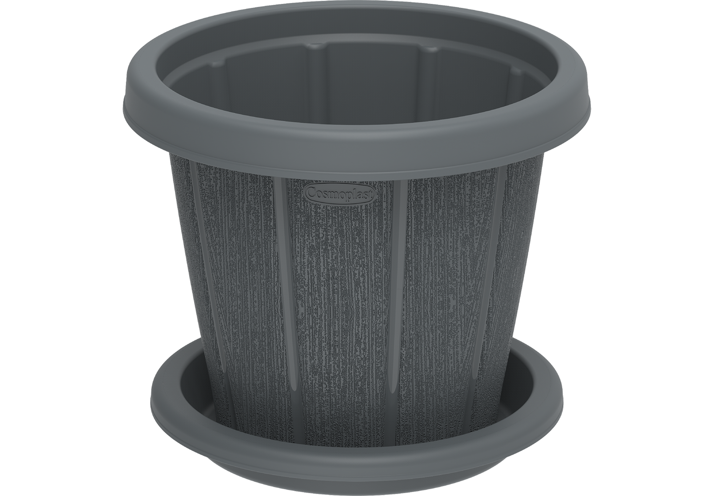 Cedargrain 8" Flowerpot with Tray
