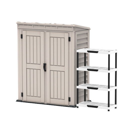 Walk-in Outdoor Storage Shed 5x3ft- Cosmoplast KSA