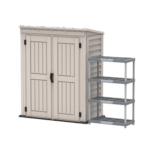 Walk-in Outdoor Storage Shed 5x3ft- Cosmoplast KSA