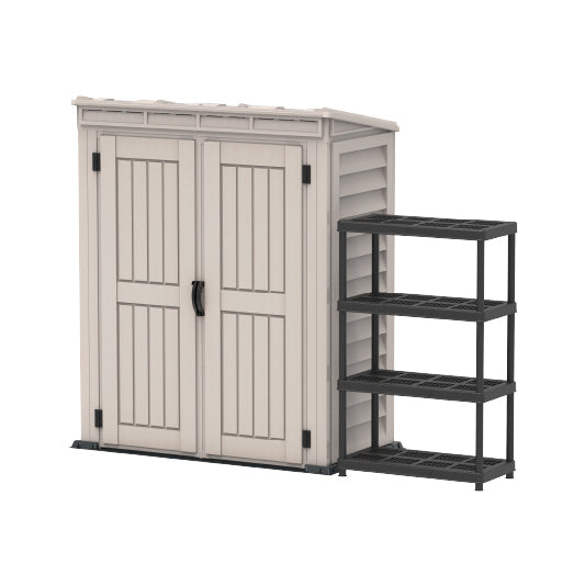 Walk-in Outdoor Storage Shed 5x3ft- Cosmoplast KSA