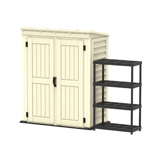 Walk-in Outdoor Storage Shed 5x3ft- Cosmoplast KSA