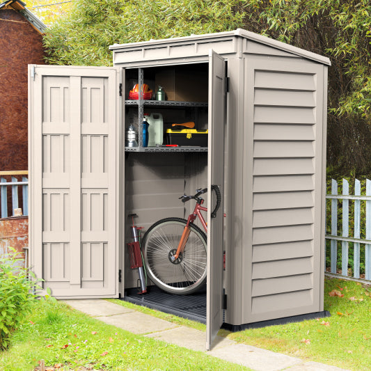 Garden & Outdoor Storage Shed 5x3ft- Cosmoplast KSA