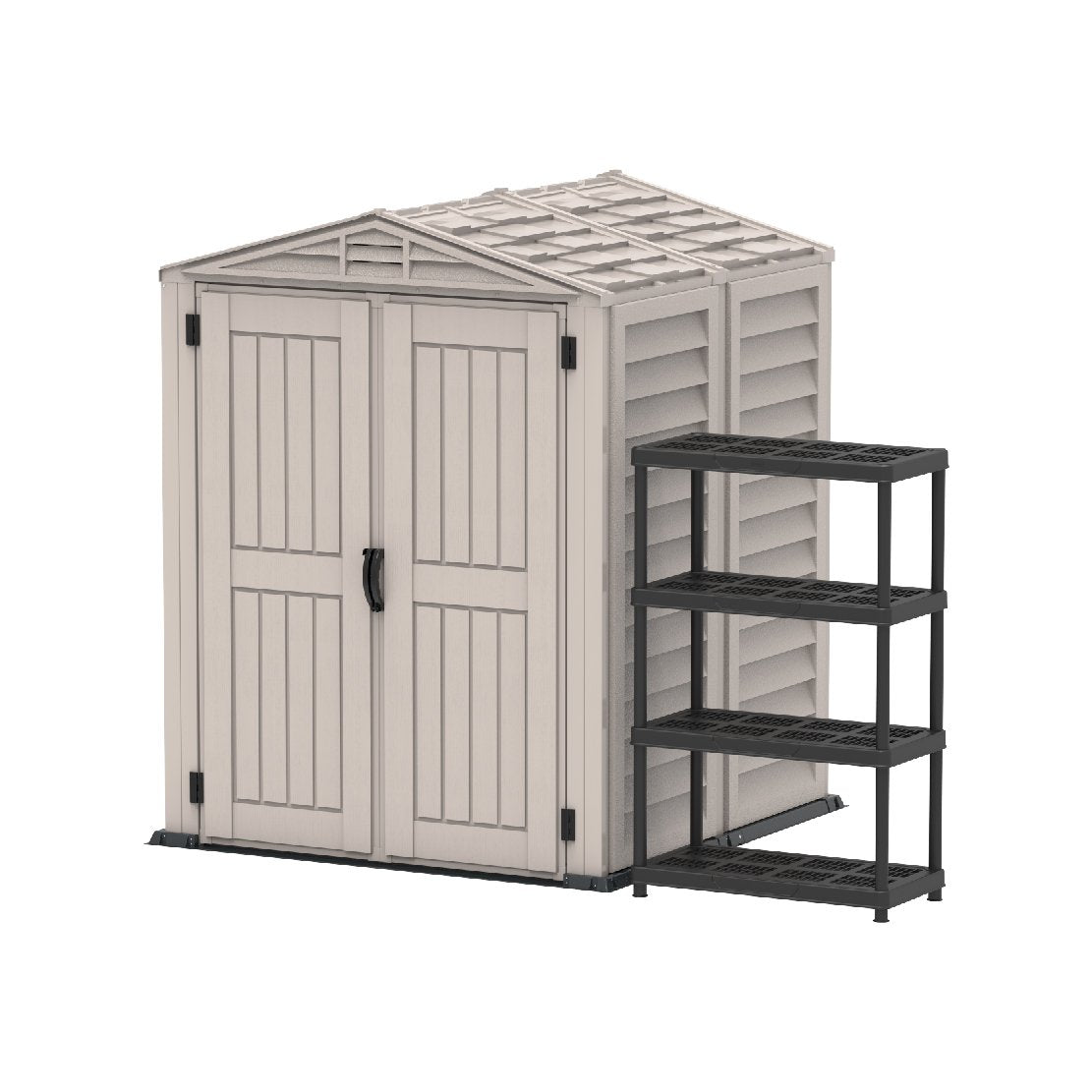 Walk-in Garden & Outdoor Storage Shed 5x5ft- Cosmoplast KSA