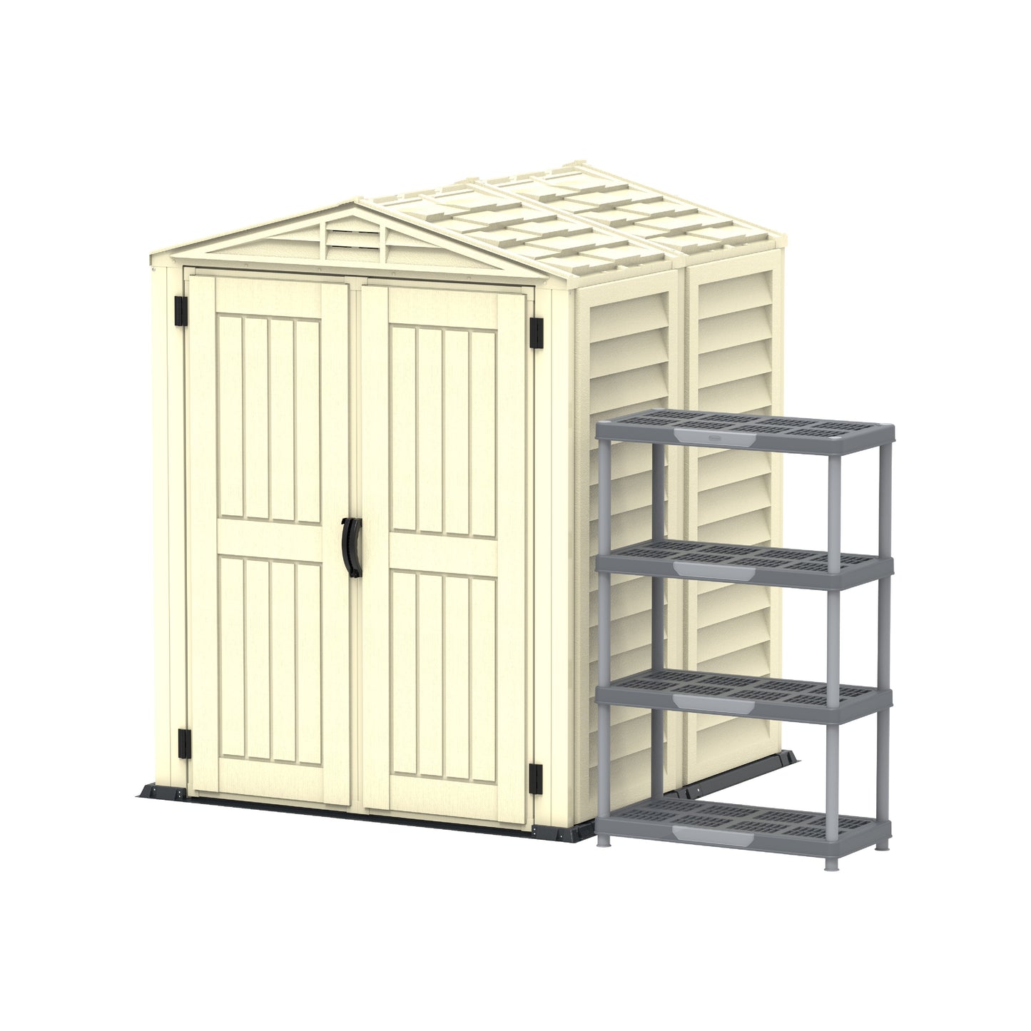 Walk-in Garden & Outdoor Storage Shed 5x5ft- Cosmoplast KSA