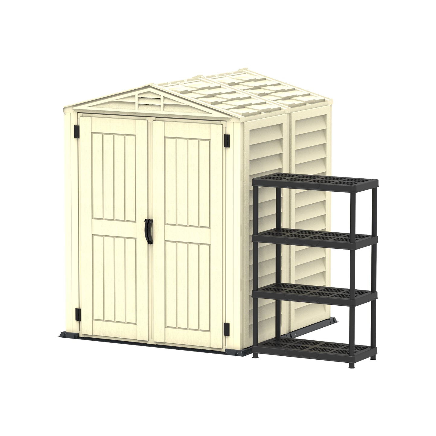 Walk-in Garden & Outdoor Storage Shed 5x5ft- Cosmoplast KSA